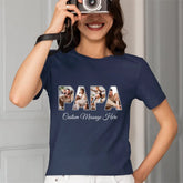 Chemise de titre photo PAPA personnalisée